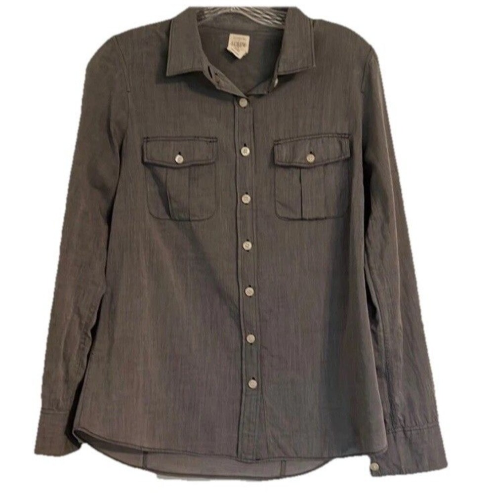 J.Crew The Perfect Shirt Button Up Chambray 100% cotton Small